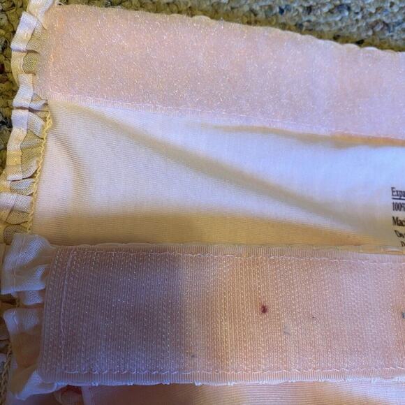 VTG Drirelease Tube Tank Top Expand A Band Binder Pink Babydoll Cottagecore XL - Picture 8 of 9